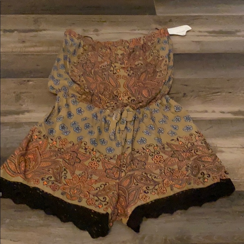 Tube top romper